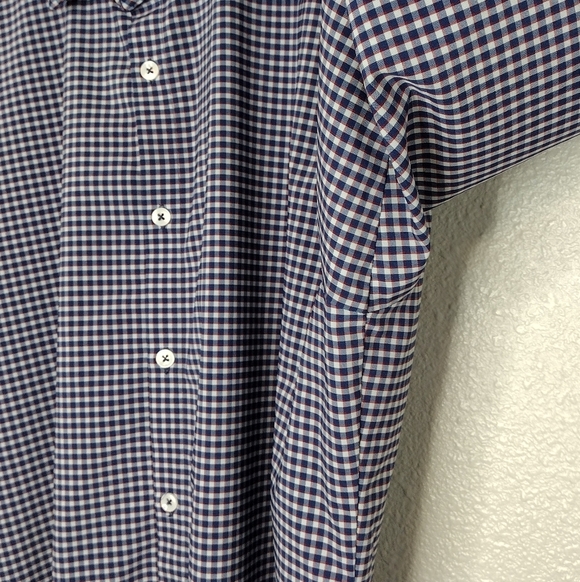 Mizzen+Main Leeward Men's Plaid Long Sleeve Button Down Dress Shirt Size XL - Picture 8 of 12